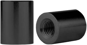 Lamp Finials 2-Pack (Black Cylinder, 5/8" Tall)