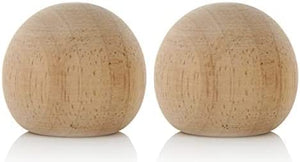 Lamp Finials 2-Pack (Wood Ball, 1-3/8" Tall)