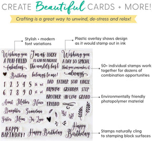Birthday Sentiment Stamps