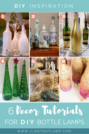 6 Easy Ways to Customize Bottles for Winter Themed DIY Lamps