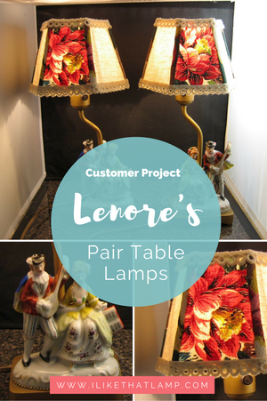 Customer Feature: Lenore's DIY Panel Lampshades Makeover - Read more at www.ilikethatlamp.com