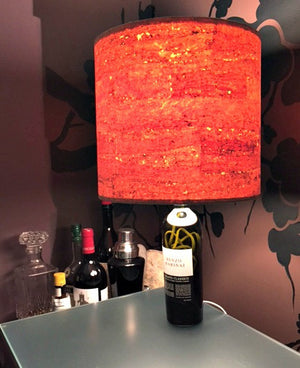 Customer Project: Erik's Wine Bottle Lamp and Cork Lampshade