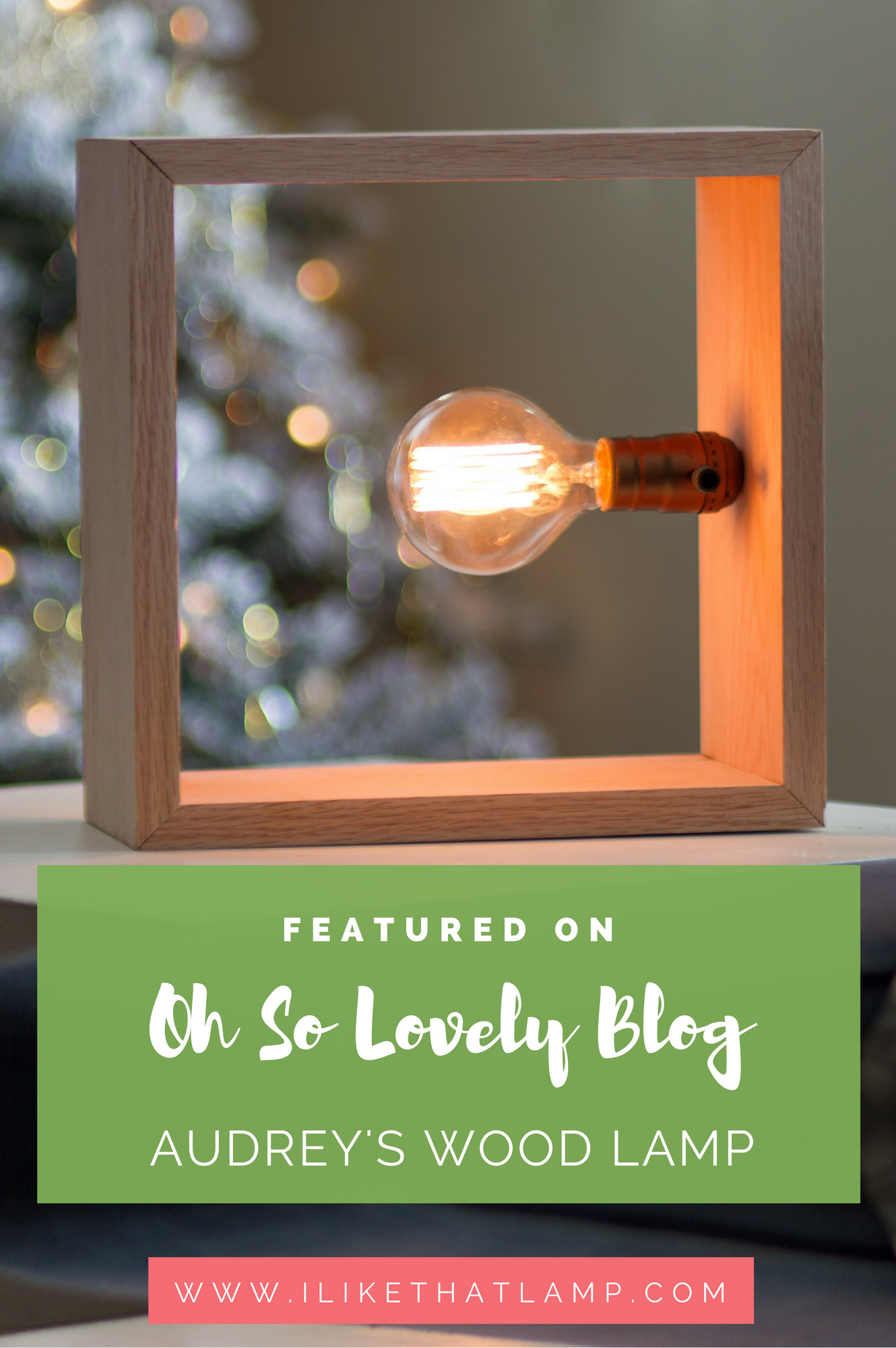 Featured on the Oh So Lovely Blog: Audrey's Minimalist DIY Wood