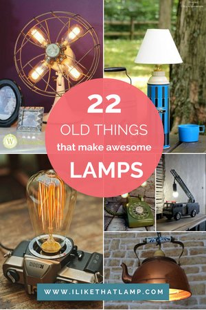 22 Old Things That Make Awesome DIY Lamps