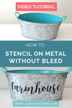 How to Stencil on Metal Without Bleed