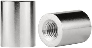 Lamp Finials 2-Pack (Silver Cylinder, 5/8" Tall)