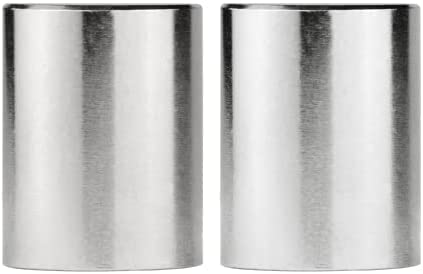 Lamp Finials 2-Pack (Silver Cylinder, 5/8" Tall)