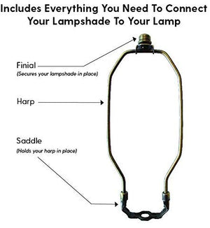 Complete Lamp Harp Kit (Antique Brass)