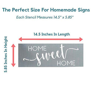 "Home Sweet Home" + "Blessed" Stencils