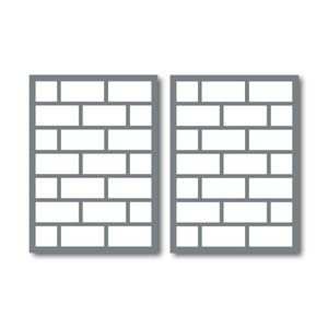 Faux Brick Stencils 13" x 18" (Two Pack)