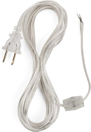 Lamp Cord 8ft or 12ft in Black, Brown, Silver, White and Gold