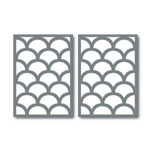 Scallop Stencils 13" x 18" (Two Pack)