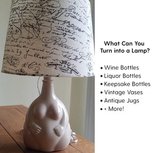 DIY Bottle Lamp Kit (Silver Socket & 8FT Silver Cord)