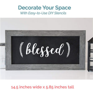 "Home Sweet Home" + "Blessed" Stencils