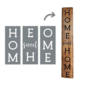 Home Sweet Home Vertical Stencil