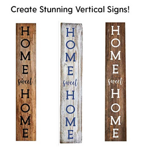 Home Sweet Home Vertical Stencil