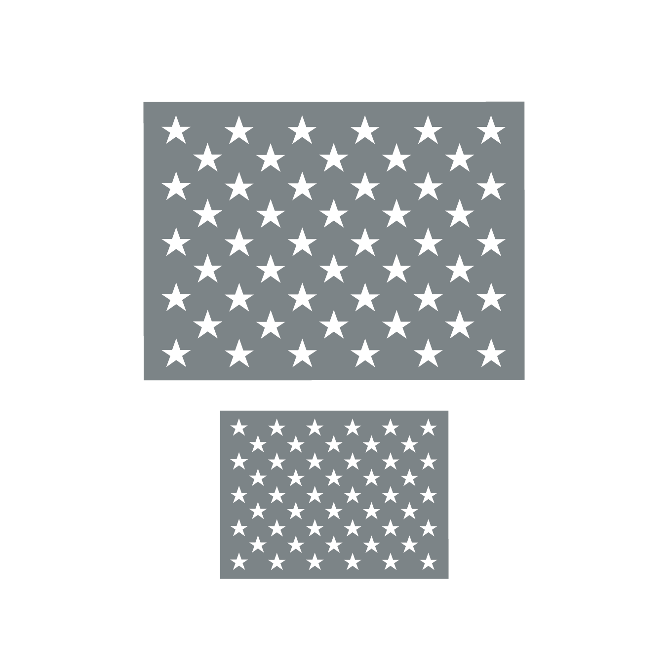 50 Stars Stencil USA FLAG Star Stencil Create Flag Signs Reusable