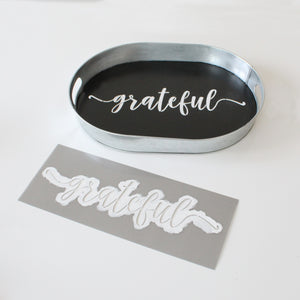 Welcome, Home Sweet Home & Grateful Stencils (3 Pack)